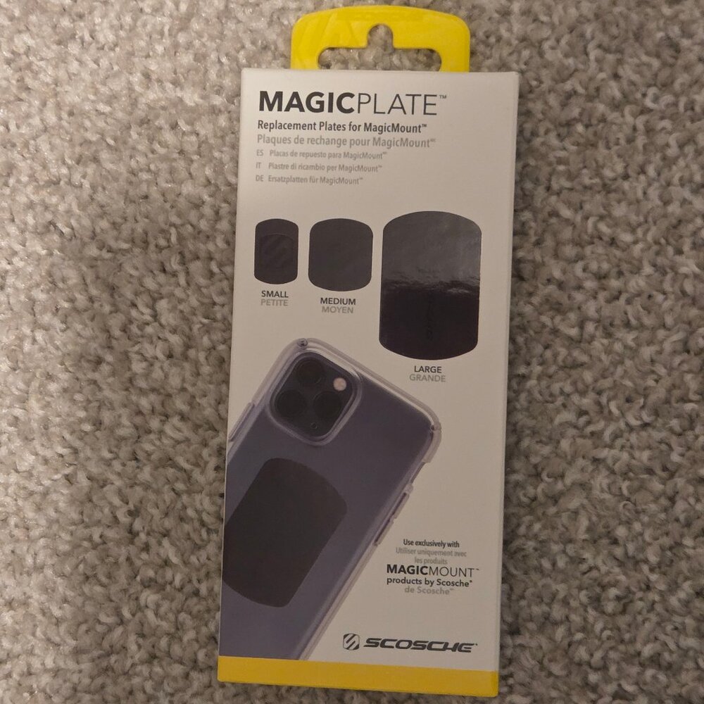 Scosche MagicPlate Replacement Plates for MagicMount — NEW in Box MAGRKI 3-Pack